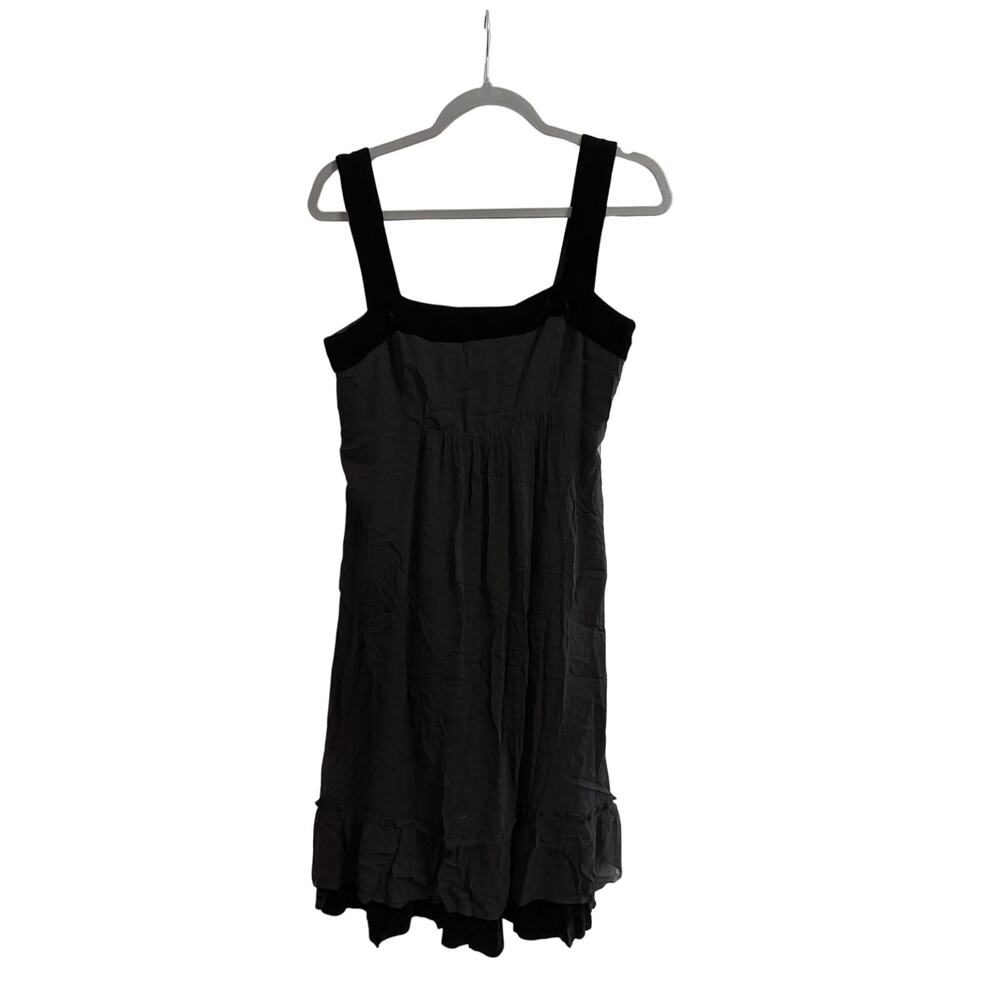 Cynthia Steffe Black Silk Blend Ruffle Cocktail Dress NWT Size 8 Made In USA